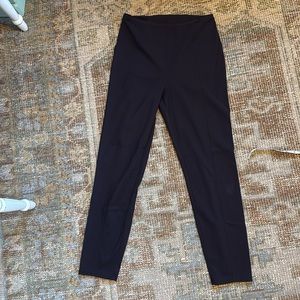 Lululemon high rise stretch knit pants skinny seems front and back